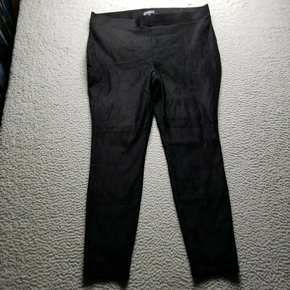 NYDJ Pants Womens 18W Black Microfiber Jegging Pull On Lift Tuck Stretch Shaping